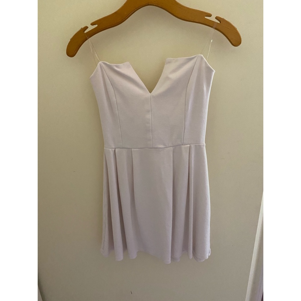 White Strapless Party Dress